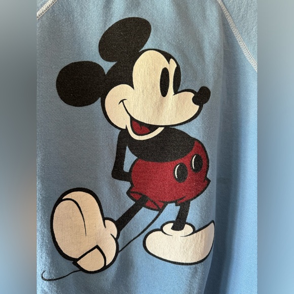 Vintage 70s Blue Mickey Mouse Sweatshirt - Picture 3 of 5